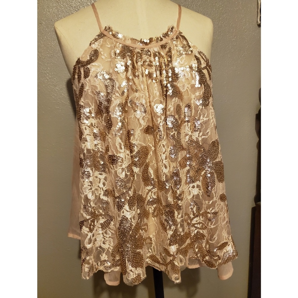 Sequins Lace top